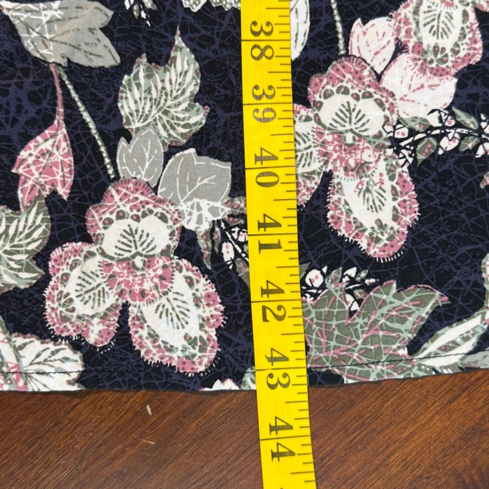 Old Navy Women Midi Dress Size M Black Floral Smocked Fit Flare Cami Pockets - Picture 8 of 8